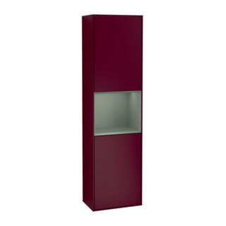 V&B Finion Armoire haute Éclairage mural 41,8x151,6cm, droite, Reg Oli. m Lac, Peo m