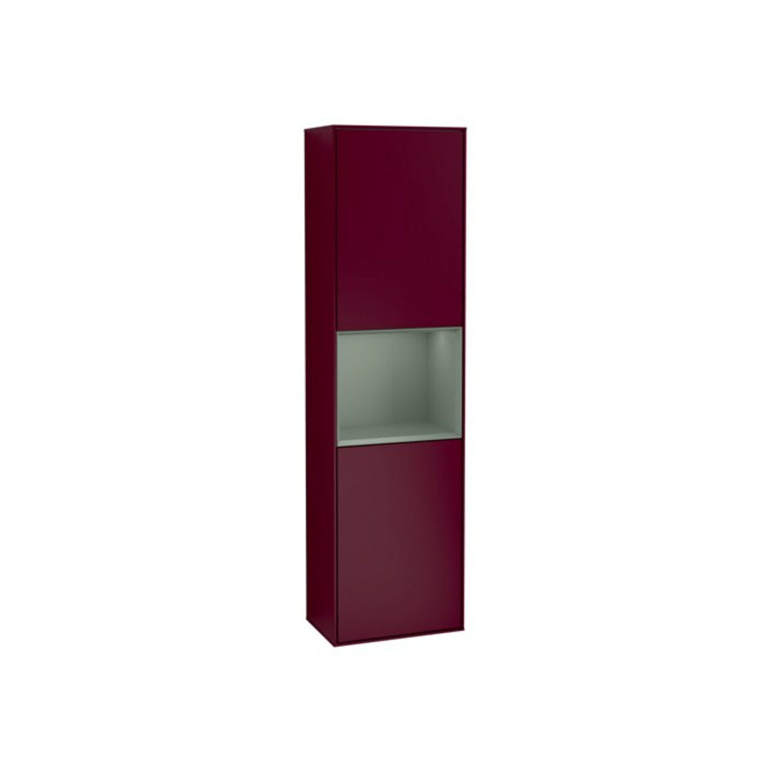 V&B Finion Armoire haute Éclairage mural 41,8x151,6cm, droite, Reg Oli. m Lac, Peo m
