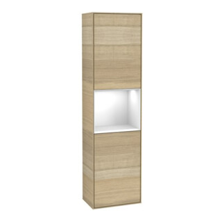 V&B Finion Armoire haute Éclairage mural 41,8x151,6cm, r, Reg glo bl. Lac, Oa ven