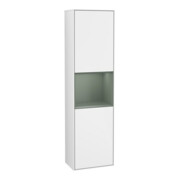 V&B Finion Armoire haute Éclairage mural 41,8x151,6cm, r, Rg Ol m La, blanc brillant Lac