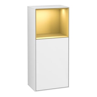 V&B Finion Armoire latérale Éclairage mural 41,8x93,6 cm, r, Rg ob or m, glo blc. Lac