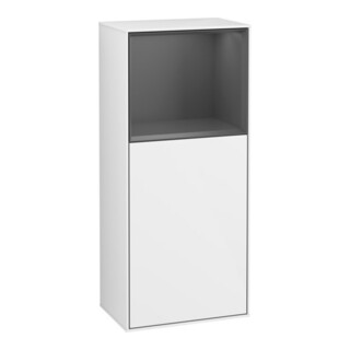 V&B Finion Armoire latérale Éclairage mural 41,8x93,6cm, blanc brillant