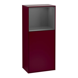 V&B Finion Armoire latérale Éclairage mural 41,8x93,6cm, d, Étagère sup. Anthracite m, Peo m