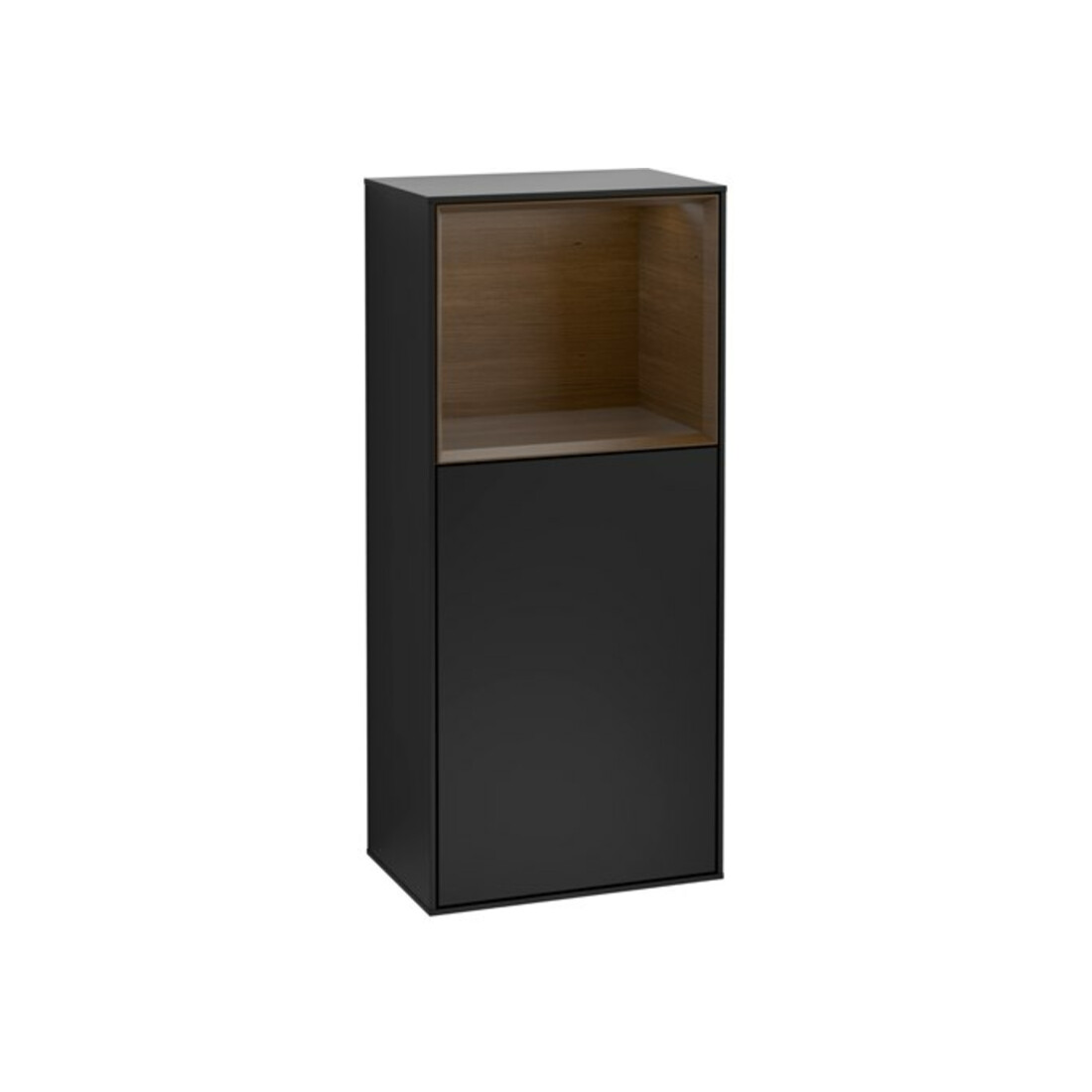 V&B Finion Armoire latérale Éclairage mural 41,8x93,6cm, dr, Rg ob wal ven, bla m Lac