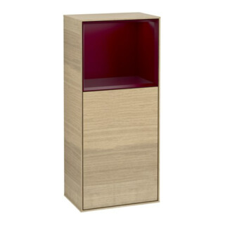 V&B Finion Armoire latérale Éclairage mural 41,8x93,6cm, droite, placage Oa