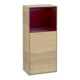 V&B Finion Armoire latérale Éclairage mural 41,8x93,6cm, gauche, étagère sup. Peo m, placage Oa-1