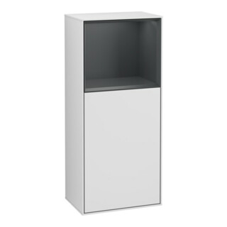 V&B Finion Armoire latérale Éclairage mural 41,8x93,6cm, gauche, RG ou MD, blanc, avec Lac