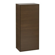 V&B Finion Armoire latérale Éclairage mural 41,8x93,6x27cm, Raccordement droite, placage noyer