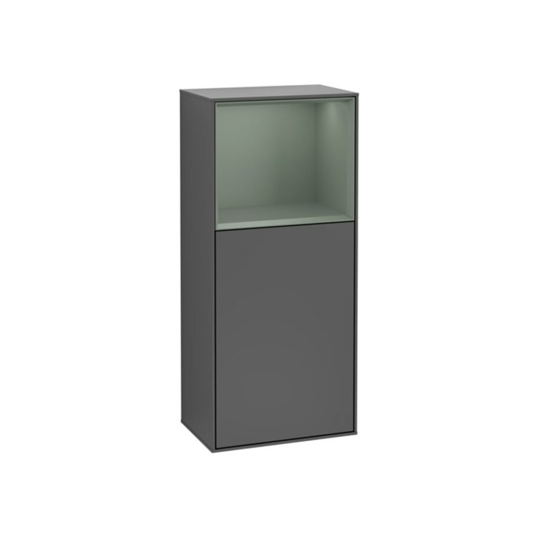 V&B Finion meuble latéral 41,8x93,6 cm, droite, anthracite mat, huilé mat