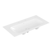 V&B Finion Meuble-lavabo 100x50 cm, 2 trous, sans trop-plein, blanc C+