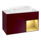 V&B Finion Meuble sous lavabo 100x60,3 cm, éclairage mural, Reg re gol mat, Peony mat-1
