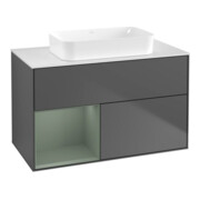 V&B Finion Meuble sous lavabo 100x60,3 cm, Rg l Oli. m Lac, Anthrac. m