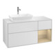 V&B Finion Meuble sous lavabo 120 cm, blanc mat, éclairage mural, réglette Oa ven, blanc mat laqué-1