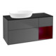 V&B Finion Meuble sous lavabo 120 cm, éclairage mural, anthracite-1