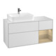 V&B Finion Meuble sous lavabo 120 cm, éclairage mural, blanc mat laqué-1
