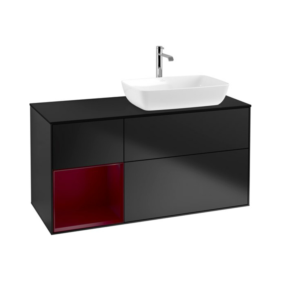 V&B Finion Meuble sous-lavabo 120 cm, Pl b m, Reg Peo m Lac, bleu m Lac