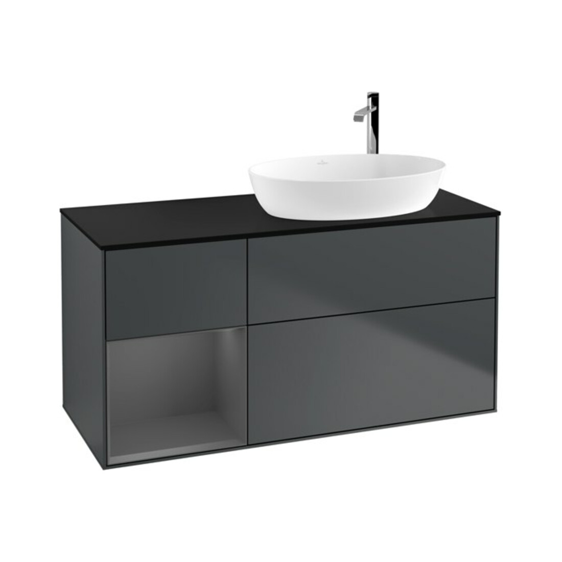 V&B Finion Meuble sous lavabo 120 cm, Pl b m, Rg A m Lac, md bl. m Lac