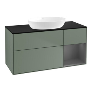V&B Finion Meuble sous lavabo 120 cm, Pl b m, Rg A m Lac, Oli. m Lac