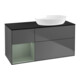 V&B Finion meuble sous-lavabo 120 cm, Pl blanc mat, Rg Olivier mat Lac, Anthracite mat-1