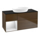 V&B Finion Meuble sous-lavabo 120 cm, Pl bleu m, Étagère bl. m Lac, noyer ven-1