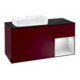 V&B Finion Meuble sous-lavabo 120 cm, Pl bleu m, Étagère droite blanche m Lac, Peo m-1