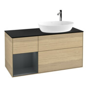 V&B Finion Meuble sous lavabo 120 cm, Pl bleu m, étagère md m Lac, Oa ven-1