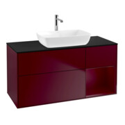V&B Finion Meuble sous lavabo 120 cm, Pl bleu m, Reg Peo m Lac, Peo m