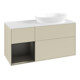 V&B Finion Meuble sous lavabo 120 cm, placage bois, bleu mat laqué, gris mat laqué-3