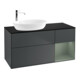 V&B Finion Meuble sous lavabo 120 cm, placage bois, chêne naturel mat laqué, mat bleu mat laqué-1