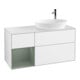 V&B Finion Meuble sous lavabo 120 cm, placage bois, laque brillante blanc-1