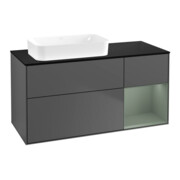 V&B Finion Meuble sous-lavabo 120x60 cm, éclairage mural, anthracite mat-1