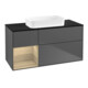 V&B Finion Meuble sous lavabo 120x60 cm, éclairage mural, anthracite mat-1