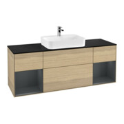 V&B Finion Meuble sous lavabo 160 cm, Pl bleu m, Reg md m Lac, Oa ven-1