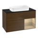 V&B Finion Meuble sous lavabo avec éclairage mural 100x60,3 cm, placage noyer-1