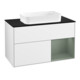 V&B Finion Meuble sous lavabo Éclairage mural 100x60,3 cm, Lac brillant blanc-1