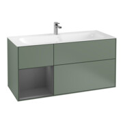 V&B Finion Meuble sous lavabo Éclairage mural 119,6x59,1 cm, Rg l A m, Oli. m Lac