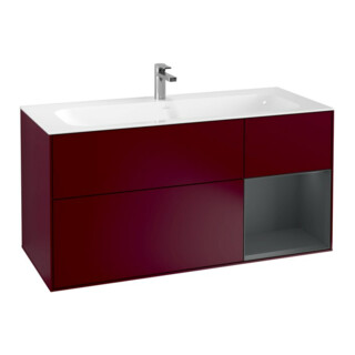 V&B Finion Meuble sous lavabo Éclairage mural 119,6x59,1cm, Reg re md bl. m Lac, Peo m