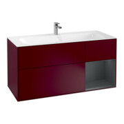V&B Finion Meuble sous lavabo Éclairage mural 119,6x59,1cm, Reg re md bl. m Lac, Peo m
