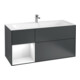 V&B Finion Meuble sous lavabo Éclairage mural 119,6x59,1cm, Rg l g w Lac, md bl. m Lac-1