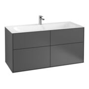 V&B Finion Meuble sous lavabo Éclairage mural 119,6x59,1x49,8cm, étag. G D, taille M, laqué