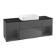 V&B Finion Meuble sous lavabo Éclairage mural 160x60,3x50,1 cm, Rg md m Lac, Anthrac. m-1