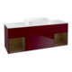 V&B Finion Meuble sous-lavabo Éclairage mural 160x60,3x50,1cm, Reg wal ven, Peony Mat-1