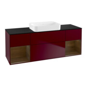 V&B Finion Meuble sous lavabo Éclairage mural 160x60,3x50,1cm, Reg wal ven, Peony Mat