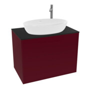 V&B Finion Meuble sous-lavabo Éclairage mural 80x60,3 cm, Plaque abd. bleu mat, Peony mat