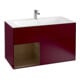 V&B Finion Meuble sous lavabo Éclairage mural 99,6x59,1cm, étagère gauche, Peony mat-1