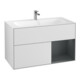 V&B Finion Meuble sous lavabo Éclairage mural 99,6x59,1cm, Rg r md b m Lac, blanc m Lac-1