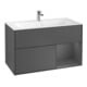 V&B Finion Meuble sous lavabo régulier Anthracite mat, Anthracite mat-1