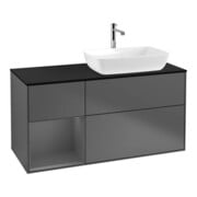 V&B Finion Meuble sous-vasque 120 cm, Pl b m, Rg A m Lac, Anthrac. m