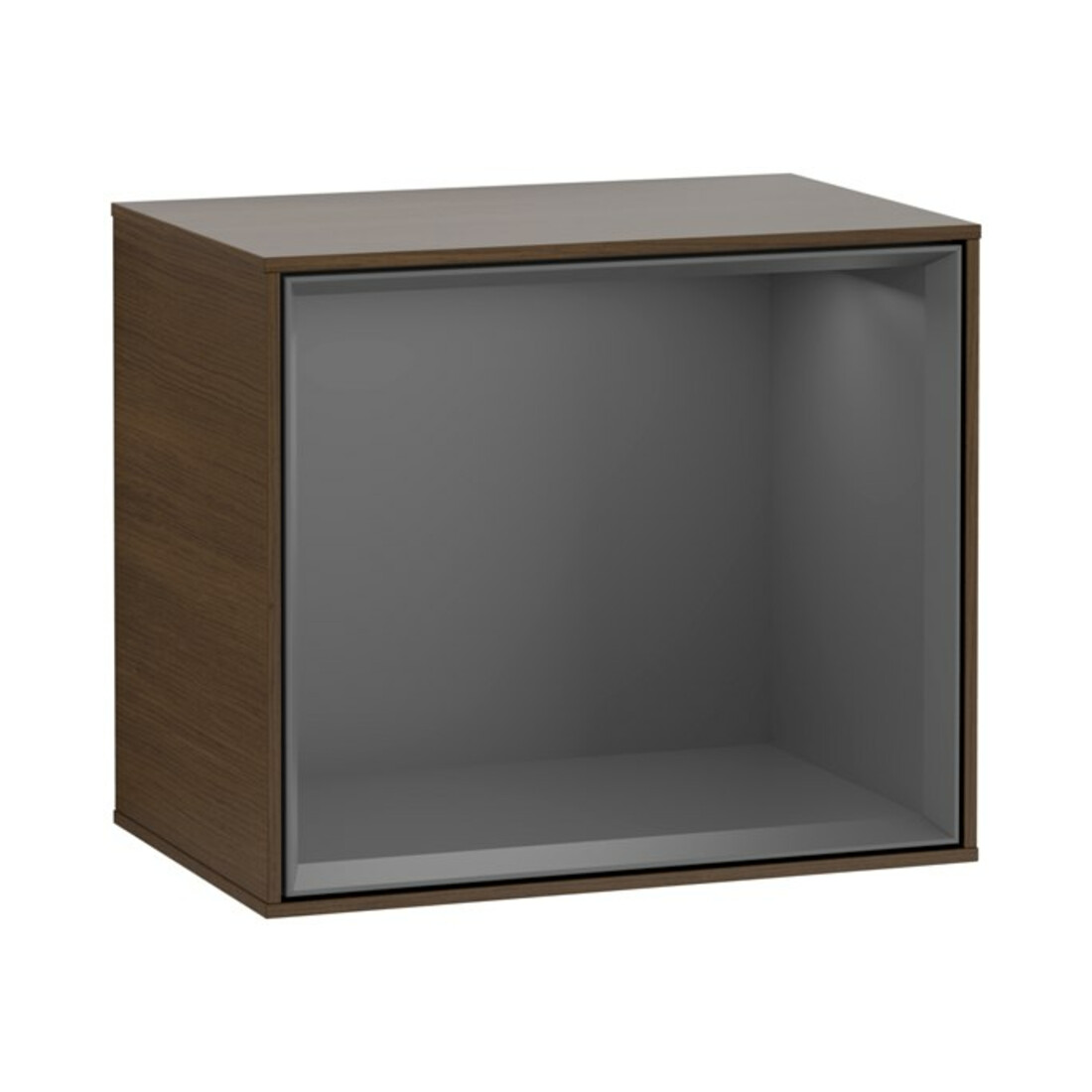 V&B Finion Module d'étagère Éclairage mural 41,8x35,6x27cm, Anthracite, bois wal