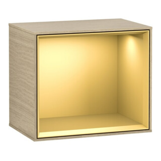 V&B Finion Module d'étagère Éclairage mural 41,8x35,6x27cm, Chêne placage mat